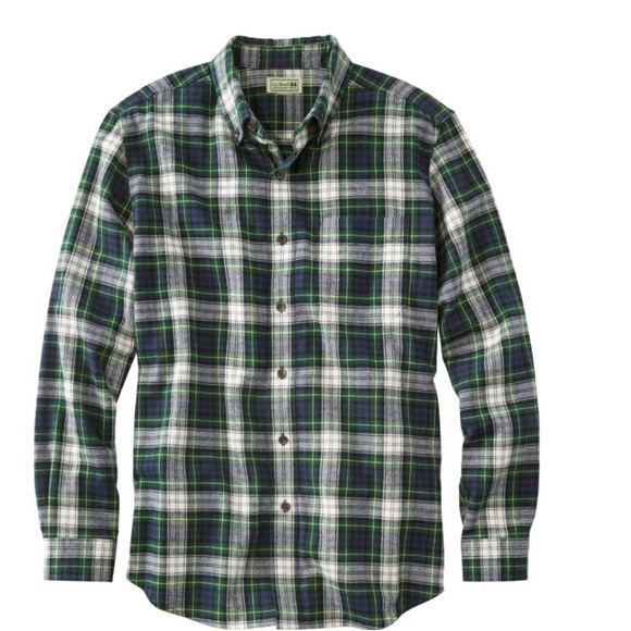 L.L. Bean Shirts Ll Bean Mens Scotch Plaid Flannel Shirt